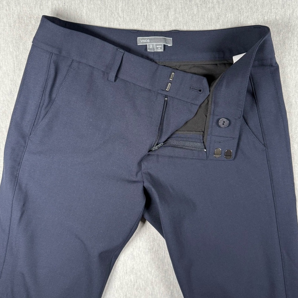 NWOT Vince Cropped Wool Blend Tapered Pants w/Tux Detailing - Picture 8 of 13